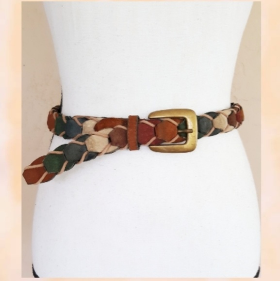 St. John's Bay Accessories - Vintage Suede Woven Belt